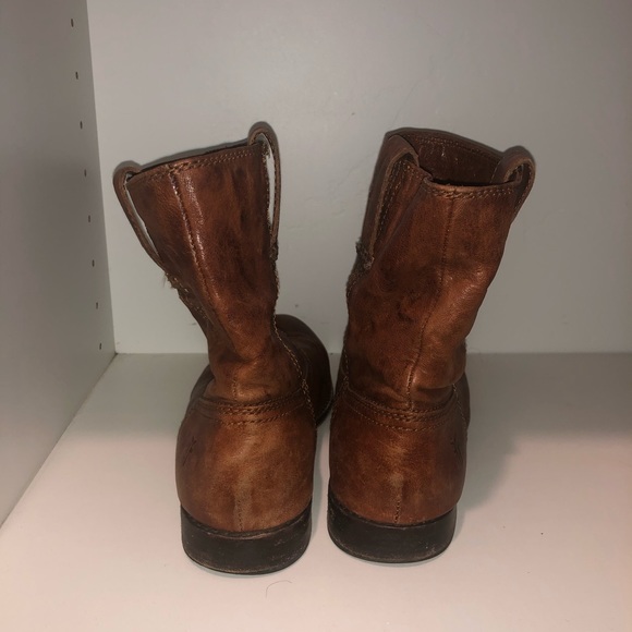 Frye Anna Leather Shortie Boot - Picture 5 of 6